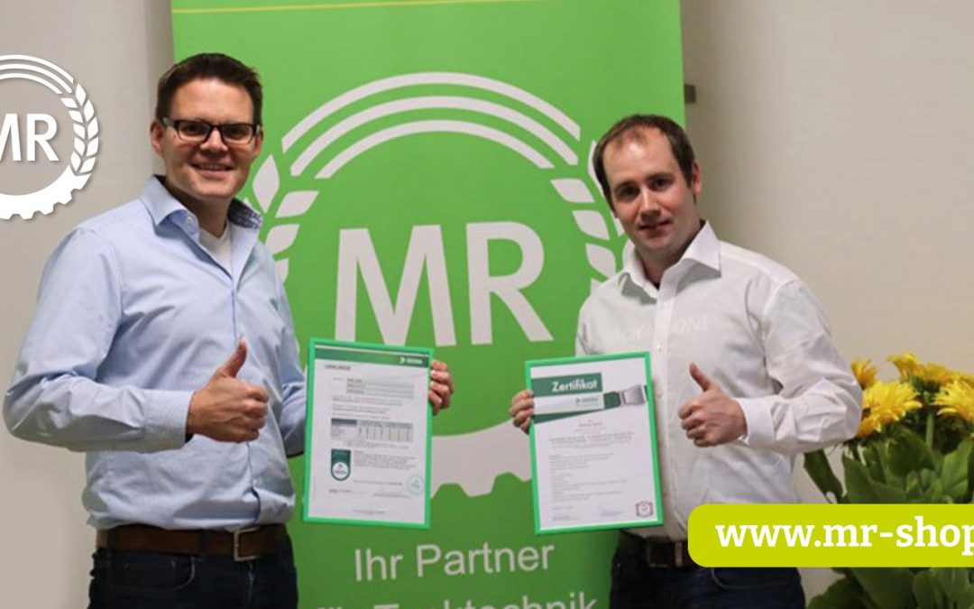 Der Maschinenring Westfalen-Lippe wurde als Fachbetrieb (Mathias Kamp und Jens Beckmann) zum Wasserhaushaltsgesetz ausgezeichnet