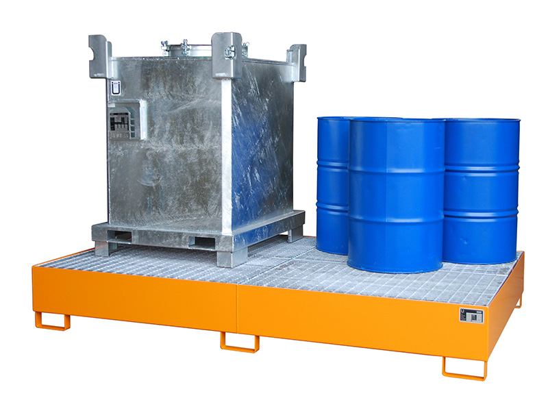 BAUER Auffangwanne für 10 x 200 Liter Fässer Typ AW 1000-10F